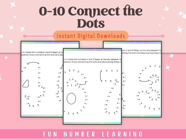 Teach your kids numbers 0-10 with our Connect the Dots game. Fun and educational, perfect for ages 3-5!