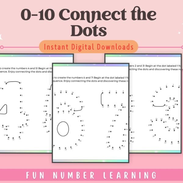 Teach your kids numbers 0-10 with our Connect the Dots game. Fun and educational, perfect for ages 3-5!