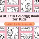 Learning the alphabet has never been this fun! This coloring book, perfect for kids aged 3-6, combines ABCs with creative coloring for a playful learning experience.