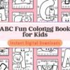 Learning the alphabet has never been this fun! This coloring book, perfect for kids aged 3-6, combines ABCs with creative coloring for a playful learning experience.