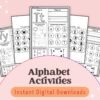 This fun-filled alphabet activity pack is perfect for kids aged 4-6, focusing on letter recognition, tracing, and early writing skills.