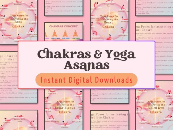 Help your child (ages 7+) or yourself find inner balance and peace with this Chakra & Yoga Asanas guide, featuring detailed poses for each chakra and bonus practices for mental and physical well-being.
