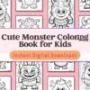 Get ready for monstrously cute fun! Kids aged 4-8 will love coloring these silly, adorable monsters and bringing their imaginations to life.