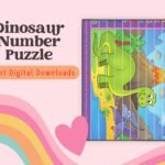 Boost number recognition with our fun Dinosaur Cut Puzzle! Perfect for kids ages 3-6 to learn numbers 1-10 through a hands-on activity.