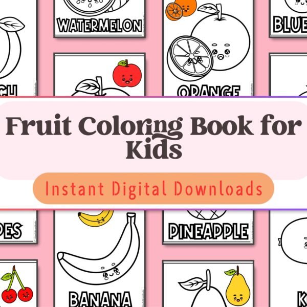 Kids aged 3-6 will love this deliciously fun coloring book filled with fruity characters to color, encouraging creativity and learning at the same time.