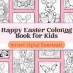 Hop into Easter fun with this adorable coloring book, designed to entertain and inspire kids aged 3-6 with egg-citing springtime scenes.