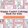 Hop into Easter fun with this adorable coloring book, designed to entertain and inspire kids aged 3-6 with egg-citing springtime scenes.