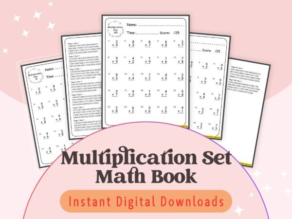 Daily multiplication practice for kids aged 7-9, complete with 100 days of exercises and answers for effective learning.