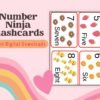 Turn counting into an exciting challenge for little ninjas! These flashcards are designed to make number mastery fun for kids aged 2-6.