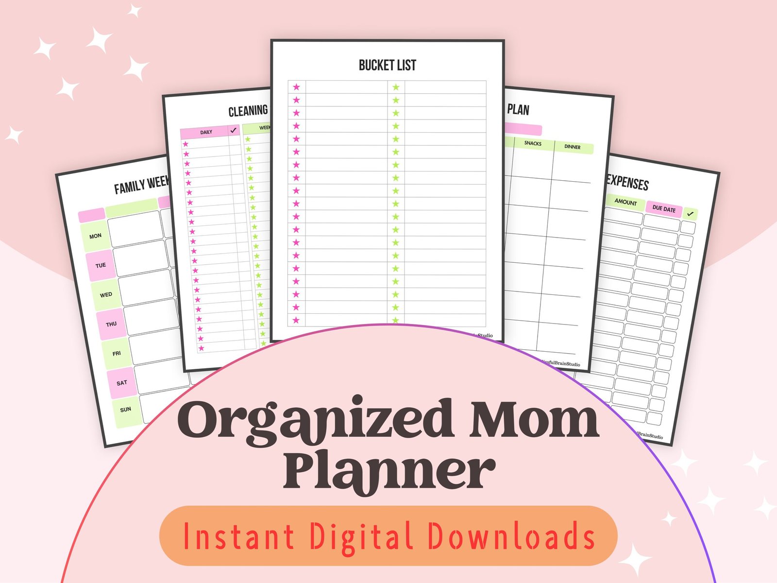 The Organized Mom Planner helps busy moms stay on top of daily tasks, meal plans, kids’ schedules, and more. Download today and stay organized!