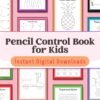 Great for ages 2-5! Build pencil control with fun tracing and coloring activities, including objects, lines, and numbers.