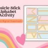 Let your child build letters and develop early literacy skills with our A-Z Popsicle Stick Alphabet Activity. Ideal for ages 3-6!