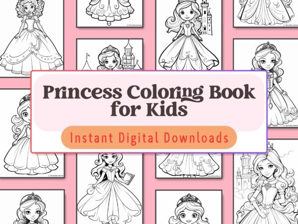 For little royals aged 4-7, this princess-themed coloring book brings their favorite fairy tales to life with every stroke of the crayon.