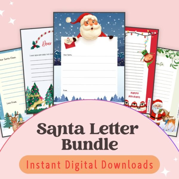 Create magical Christmas moments with our Santa Letter Bundle! Perfect for personalized letters to and from Santa, spreading holiday joy for all ages.