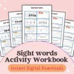 Boost early reading skills with our Sight Words Activity Workbook! Packed with fun activities like reading, tracing, coloring, and spelling, it’s the perfect learning companion for ages 4-7.