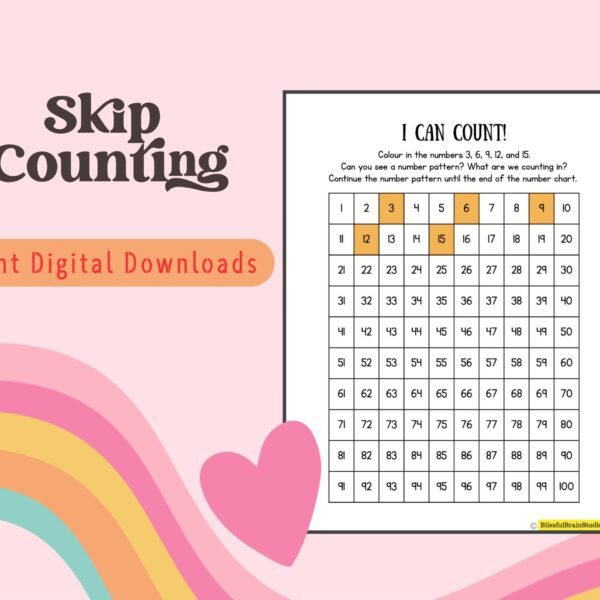 Skip counting fun for children aged 5-7! Discover number patterns and practice counting from 2-10 with engaging worksheets.