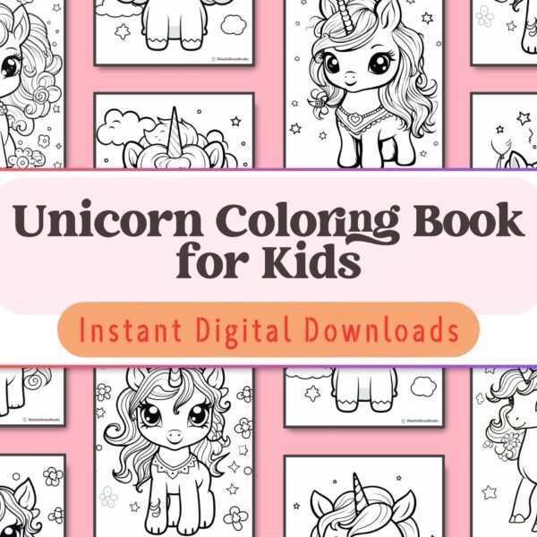 Let imaginations run wild with this magical unicorn coloring book, designed to delight kids aged 4-7 as they color their way through a world of fantasy.