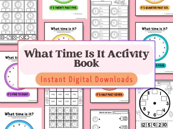 Time-telling fun for kids aged 5-8! Learn to read both analog and digital clocks with engaging, hands-on activities.