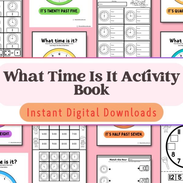 Time-telling fun for kids aged 5-8! Learn to read both analog and digital clocks with engaging, hands-on activities.