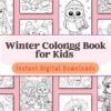 Celebrate the magic of winter with this enchanting coloring book, perfect for kids aged 4-7 who love the snowy season and all its wonders.