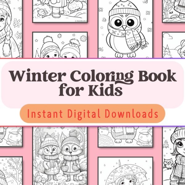 Celebrate the magic of winter with this enchanting coloring book, perfect for kids aged 4-7 who love the snowy season and all its wonders.